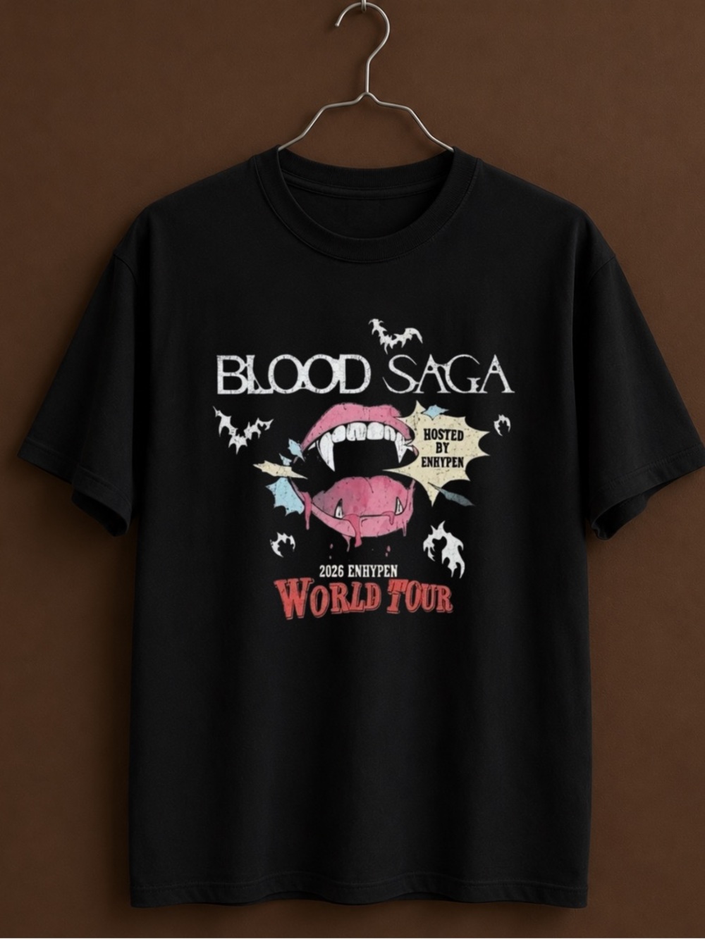 Enhypen World Tour 'Blood Saga' In North America 2026 T-Shirt